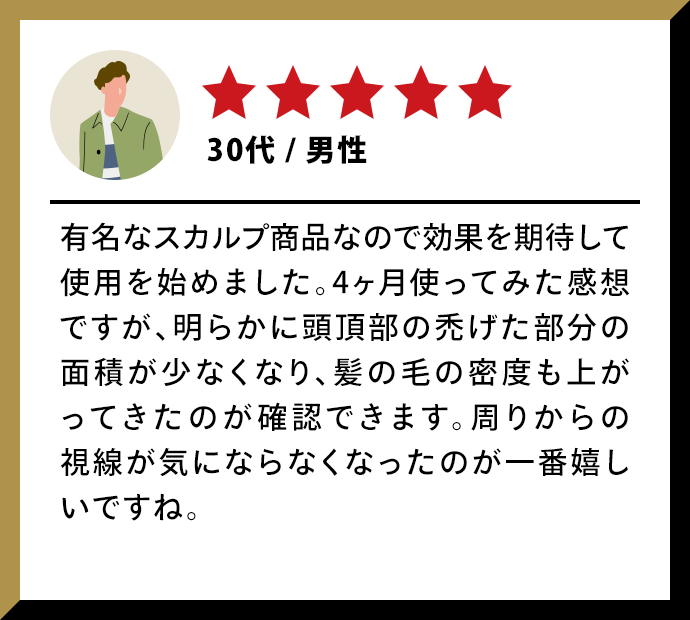 ★★★★★|30代・男性